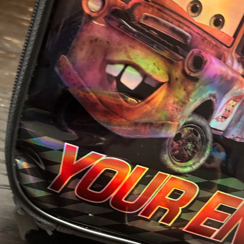 Cars Themed Lunch Box with Tow Mater and Lightning McQueen